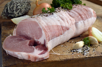 Rôti de porc filet, la tranche